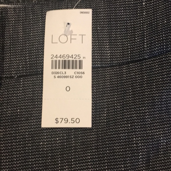 NWT LOFT julie Trouser, size 0, Perfect work pants - Picture 5 of 6
